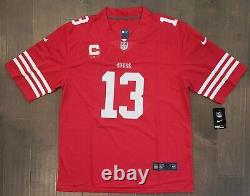 Brock Purdy #13 San Francisco 49ers Stitched Scarlet Color Rush withC Patch Jersey