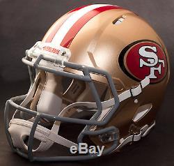 CUSTOM SAN FRANCISCO 49ers NFL Riddell Full Size SPEED Football Helmet