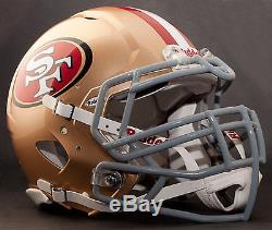 CUSTOM SAN FRANCISCO 49ers NFL Riddell Revolution SPEED Football Helmet