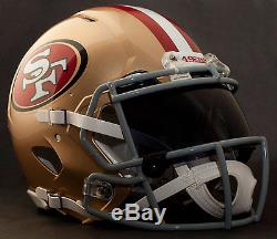 CUSTOM SAN FRANCISCO 49ers NFL Riddell Revolution SPEED Football Helmet