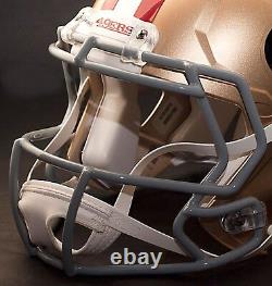 CUSTOM SAN FRANCISCO 49ers NFL Riddell Speed AUTHENTIC Football Helmet