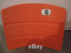 Candlestick Park Stadium seat back #16 Joe Montana San Francisco 49ers NFL