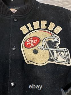Chalk Line Vintage 80s San Francisco 49ers Wool & Leather Varsity Jacket