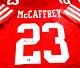 Christian McCaffrey / Autographed San Francisco 49ers Red Custom Jersey / COA