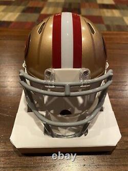 Christian McCaffrey Autographed San Francisco 49ers Speed Mini Helmet Beckett