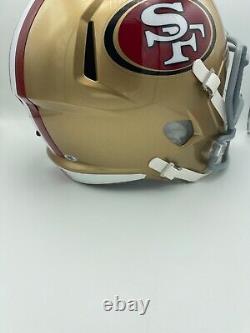 Christian McCaffrey Signed San Francisco 49ers Full Size Helmet COA Holog