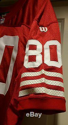 Circa 1993 49ers Jerry Rice Game style authentic Wilson home jersey, signed