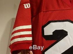 Circa 1994 49ers Deion Sanders Game issued Wilson home jersey, TBTC 75th