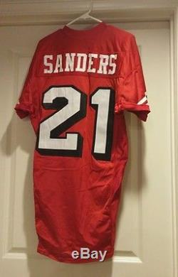 Circa 1994 49ers Deion Sanders Game issued Wilson home jersey, TBTC 75th