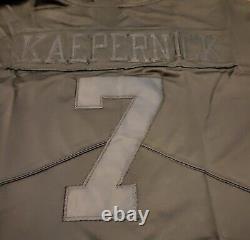 Colin Kaepernick #7 49ers Stitched All Black on Black Icon Statement Jersey
