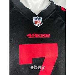 Colin Kaepernick #7 San Francisco 49ers NFL NIKE Black Game Jersey Men's LARGE