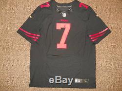 Colin Kaepernick San Francisco 49ers Black Authentic Nike Elite Jersey sz 48 New