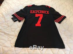 Colin Kaepernick San Francisco 49ers Game Jersey Black Size M