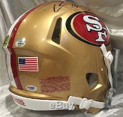 Colin Kaepernick San Francisco 49ers Riddell Speed Game Style Authentic Helmet