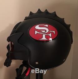 Concept San Francisco 49ers 1Storm Skull Motorcycle Helmet Size Large New