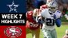 Cowboys Vs 49ers NFL Week 7 Game Highlights