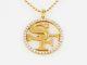 Custom Made San Francisco 49ers Gold Diamond Pendant