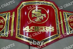 Custom SF 49ERS Championship Belt Adult Size 2mm Brass