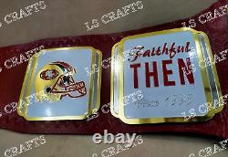 Custom SF 49ERS Championship Belt Adult Size 2mm Brass