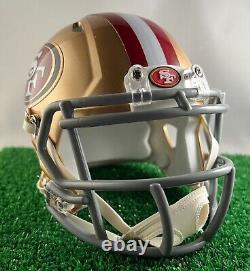 Custom San Francisco 49ers Riddell Speed Mini Helmet (primary)