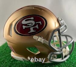 Custom San Francisco 49ers Riddell Speed Mini Helmet (primary)