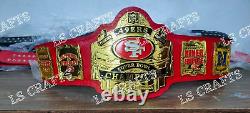 Custom San Francisco 49ers SF Championship Belt Adult Size 2MM Brass Plated