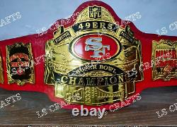 Custom San Francisco 49ers SF Championship Belt Adult Size 2MM Brass Plated