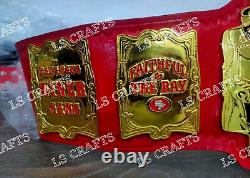 Custom San Francisco 49ers SF Championship Belt Adult Size 2MM Brass Plated