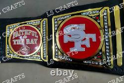 Custom San Francisco SF 49ers American Football Championship Belt 2MM Br