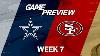 Dallas Cowboys Vs San Francisco 49ers Week 7 Game Preview NFL Playbook
