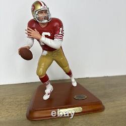 Danbury Mint Joe Montana Figurine San Francisco 49ers NFL HOF