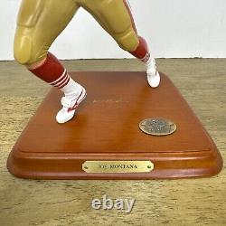 Danbury Mint Joe Montana Figurine San Francisco 49ers NFL HOF