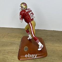 Danbury Mint Joe Montana Figurine San Francisco 49ers NFL HOF