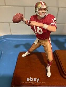 Danbury Mint San Francisco 49ers Joe Montana 3 Figure Statue