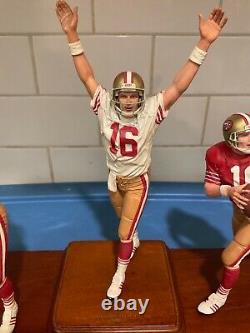 Danbury Mint San Francisco 49ers Joe Montana 3 Figure Statue