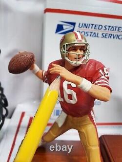 Danbury Mint San Francisco 49ers Joe Montana 3 Figure Statue game winning