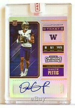 Dante Pettis 2018 Contenders Draft Championship Ticket 1/1 On Card Auto 49ers RC