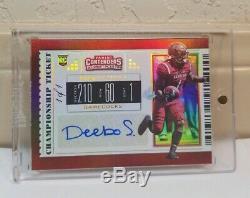 Deebo Samuel 2019 Contenders Draft Champion Ticket Auto 1/1 Rookie Card Rc 49ers