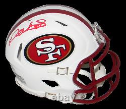 Deebo Samuel Autographed San Francisco 49ers White Speed Mini Helmet Beckett