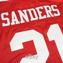 Deion Sanders 1994 San Francisco 49ers MITCHELL & NESS Home Red Jersey Men's