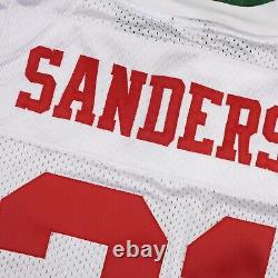 Deion Sanders Reebok San Francisco 49ers Authentic On-Field EQT White Jersey