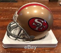Dwight Clark Autographed San Francisco 49ers Mini Helmet The Catch Witness JSA