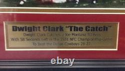 Dwight Clark Signed Autographed & Framed 16x20 Photo With JSA The Catch SF 49ers