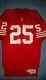 Eric Davis 1995 San Francisco 49ers wilson NFL game used home jersey size 44