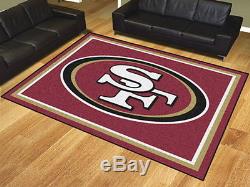 FANMATS NFL San Francisco 49ers 8'x10' Rug Great For Man Caves, Game Room, Bar
