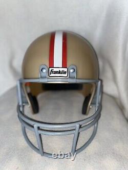 FRANKLIN Football Helmet San Francisco 49ers NFL MADE USA Memorabilia Gold