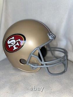 FRANKLIN Football Helmet San Francisco 49ers NFL MADE USA Memorabilia Gold