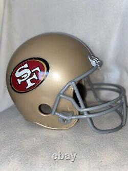 FRANKLIN Football Helmet San Francisco 49ers NFL MADE USA Memorabilia Gold