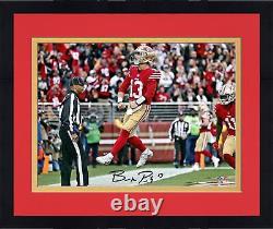 Framed Brock Purdy San Francisco 49ers Signed 8 x 10 Screaming Photo