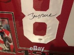 Framed Jerry Rice Autographed Signed San Francisco 49ers Jersey Psa Coa
